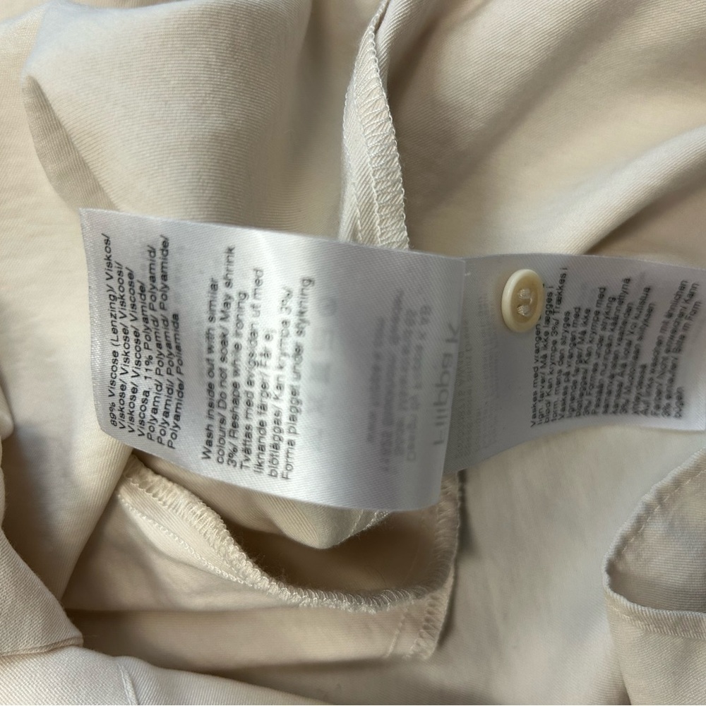 Filippa K “Isobel” NWOT size 34 (4 US) dress shirt in ivory/cream oversized - Picture 13 of 16